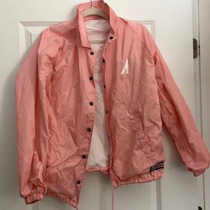 Light pink windbreaker/ rain coat!